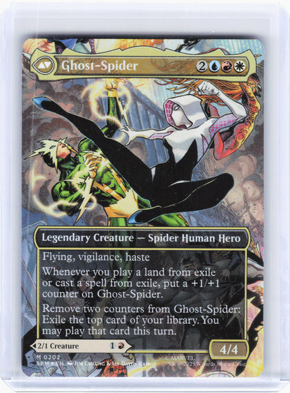 2025 Magic: TG—Gwen Stacy // Ghost-Spider (Borderless) #202 SPM—Mythic Foil