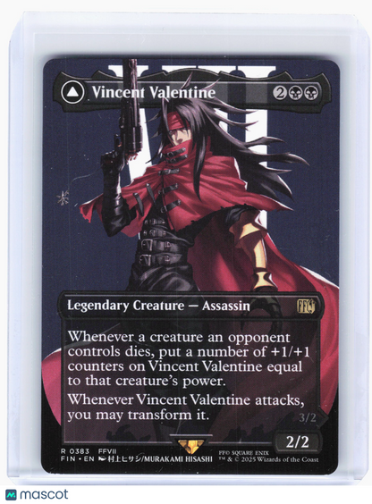2025 Magic: The Gathering—Vincent Valentine (Borderless) #383 FIN—Rare Nonfoil