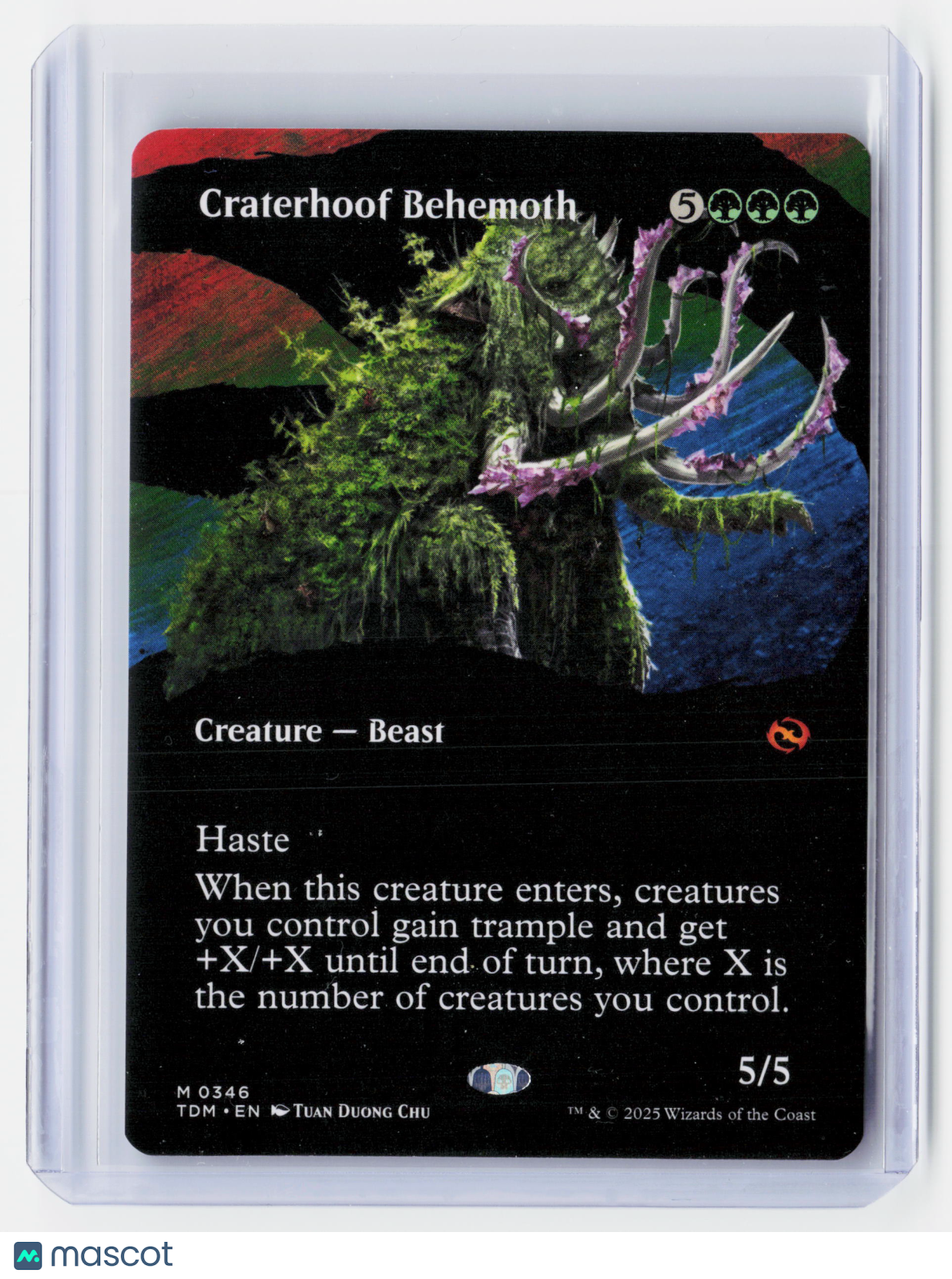 2025 MTG—Craterhoof Behemoth #0346 Foundations—Extended Art Borderless