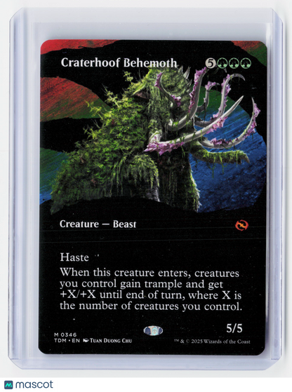 2025 MTG—Craterhoof Behemoth #0346 Foundations—Extended Art Borderless