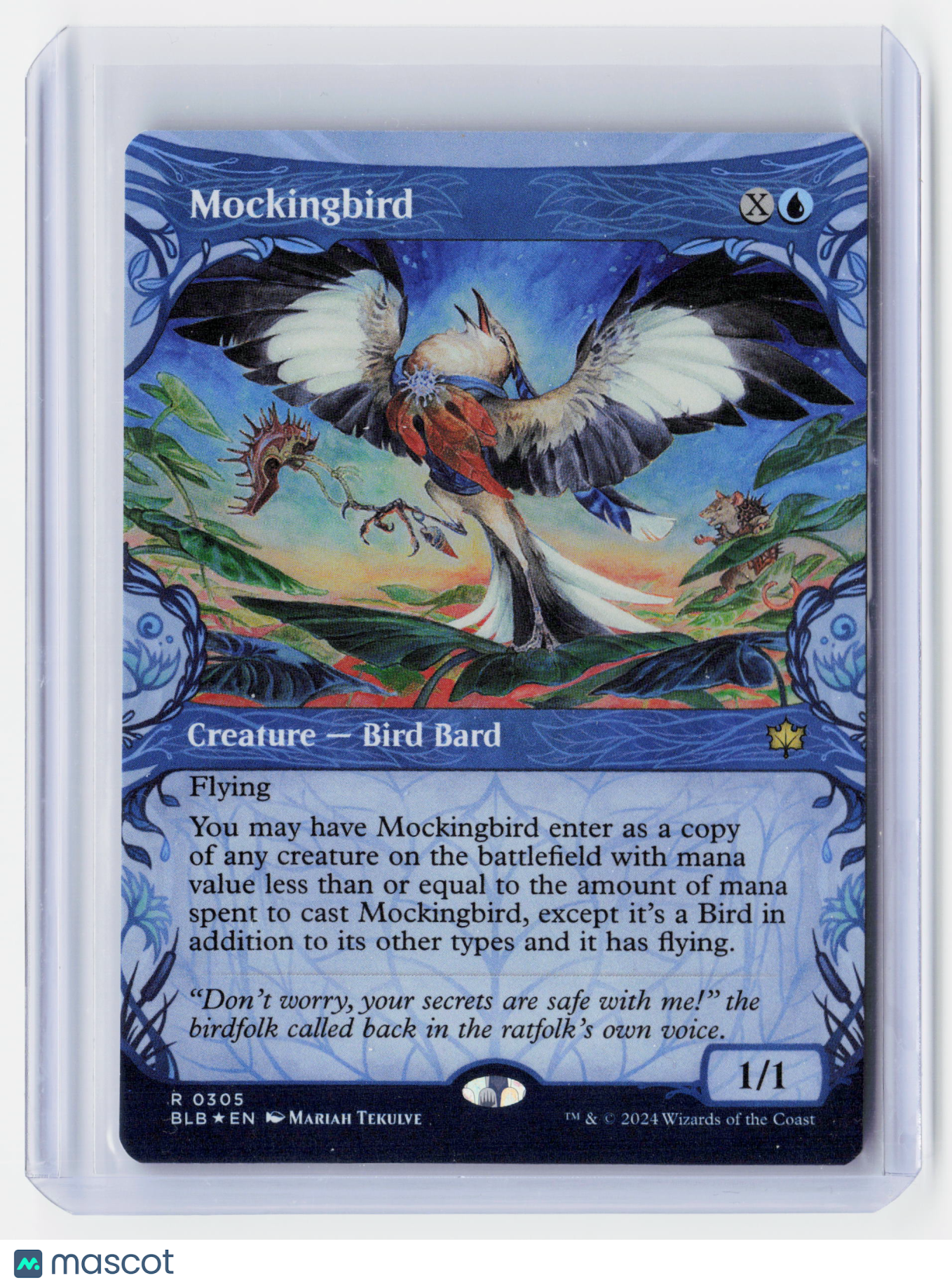 2024 Magic: The Gathering—Mockingbird (Showcase) #0305 Bloomburrow (BLB)—R Foil