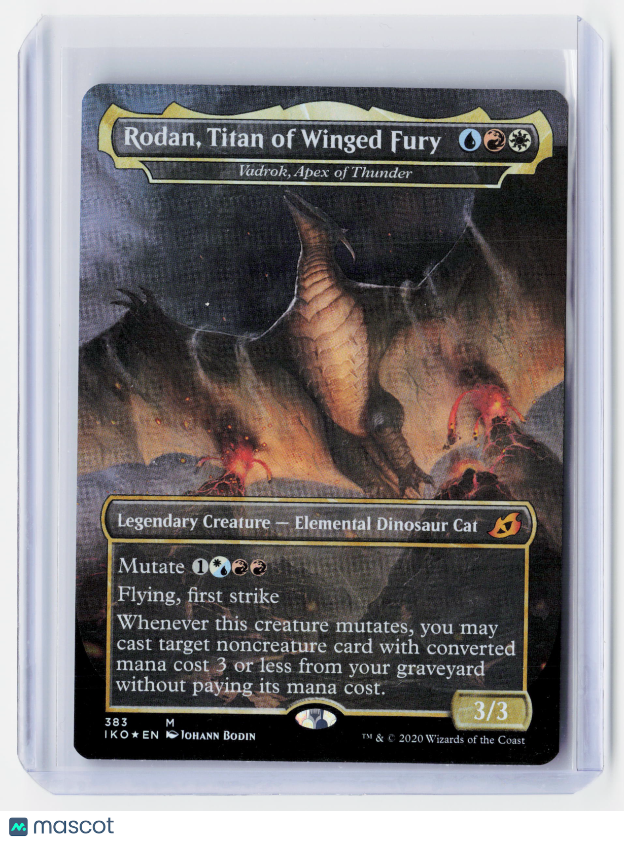 2020 —Rodan, Titan of Winged Fury #383 Ikoria: Lair of Behemoths—Mythic Holo