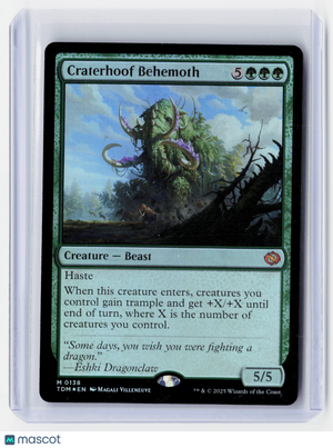 2025 Magic: The Gathering—Craterhoof Behemoth #0138 (TDM)—Mythic Foil