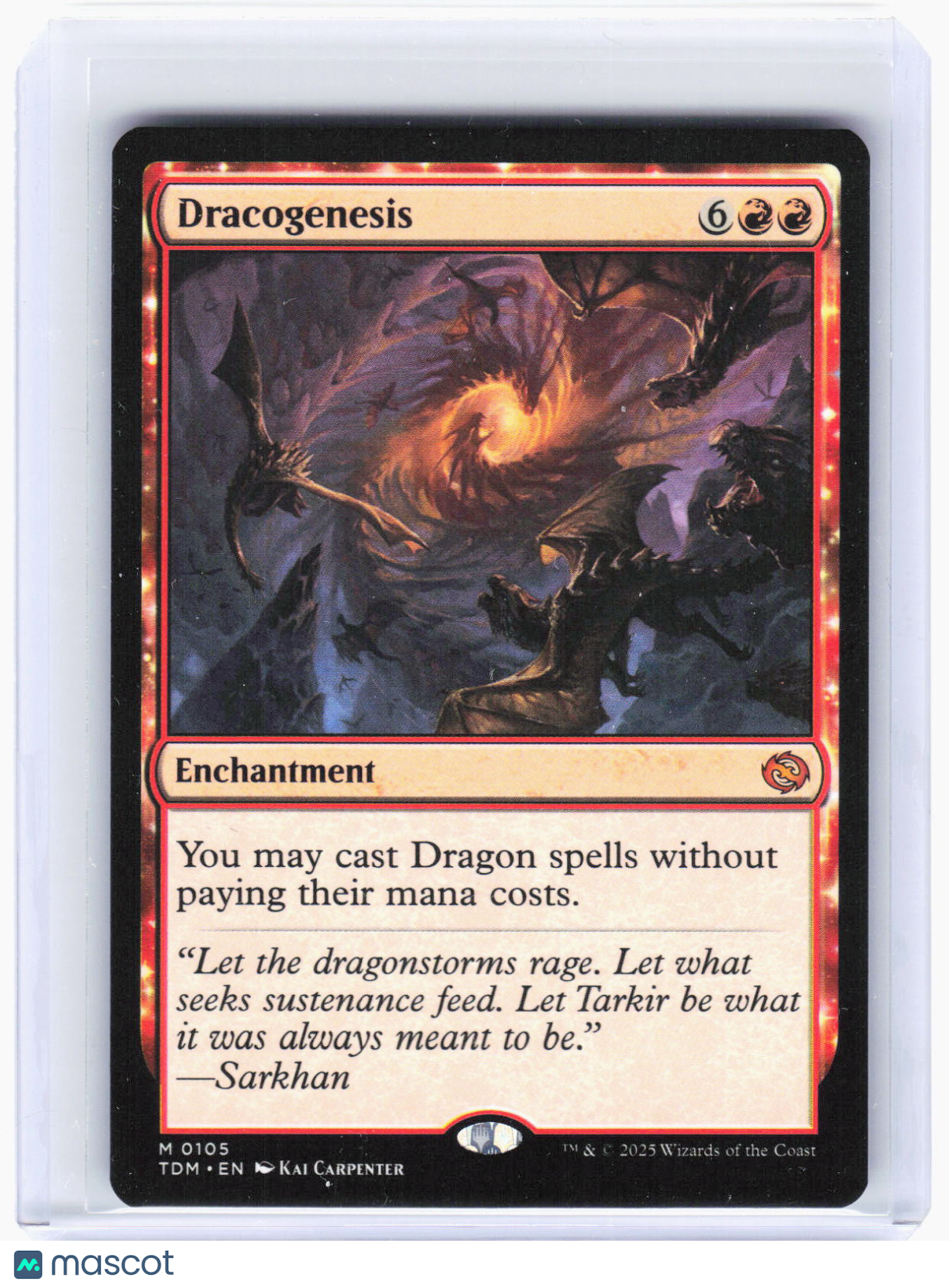 2025 Magic: The Gathering—Dracogenesis #105 Tarkir: Dragonstorm—Mythic Non-Foil