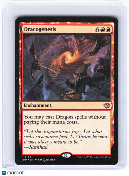2025 Magic: The Gathering—Dracogenesis #105 Tarkir: Dragonstorm—Mythic Non-Foil