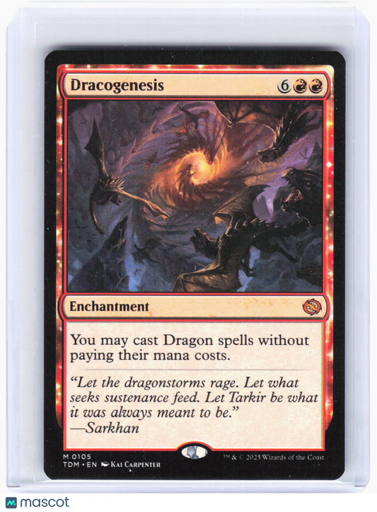 2025 Magic: The Gathering—Dracogenesis #105 Tarkir: Dragonstorm—Mythic Non-Foil