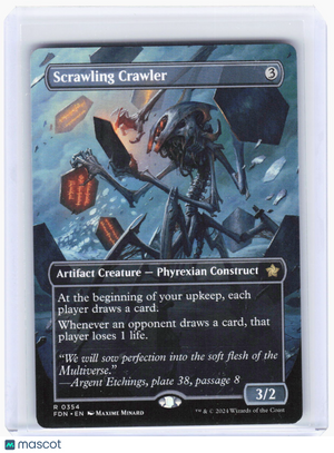 2024 Magic: The Gathering—Scrawling Crawler (Borderless)#354 (FDN)—Rare Non-Foil