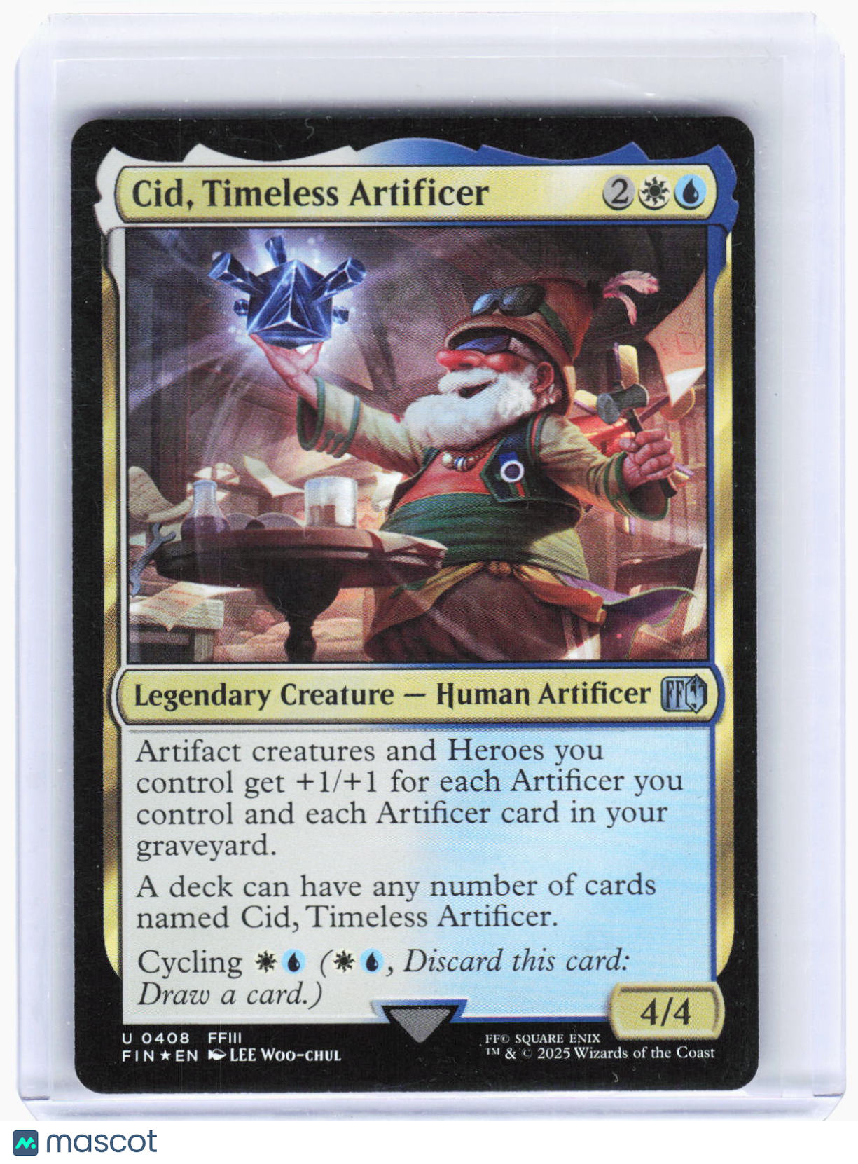 2025 Magic: The Gathering—Cid, Timeless Artificer #408 FINAL FANTASY—Uncommon Foil