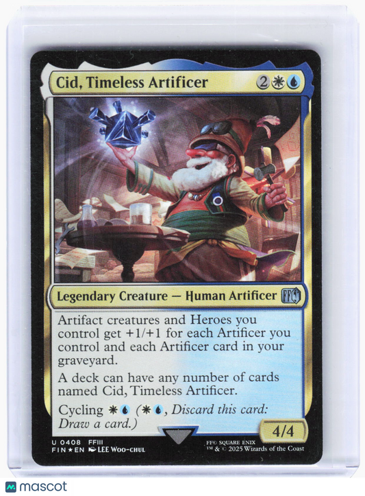 2025 Magic: The Gathering—Cid, Timeless Artificer #408 FINAL FANTASY—Uncommon Foil