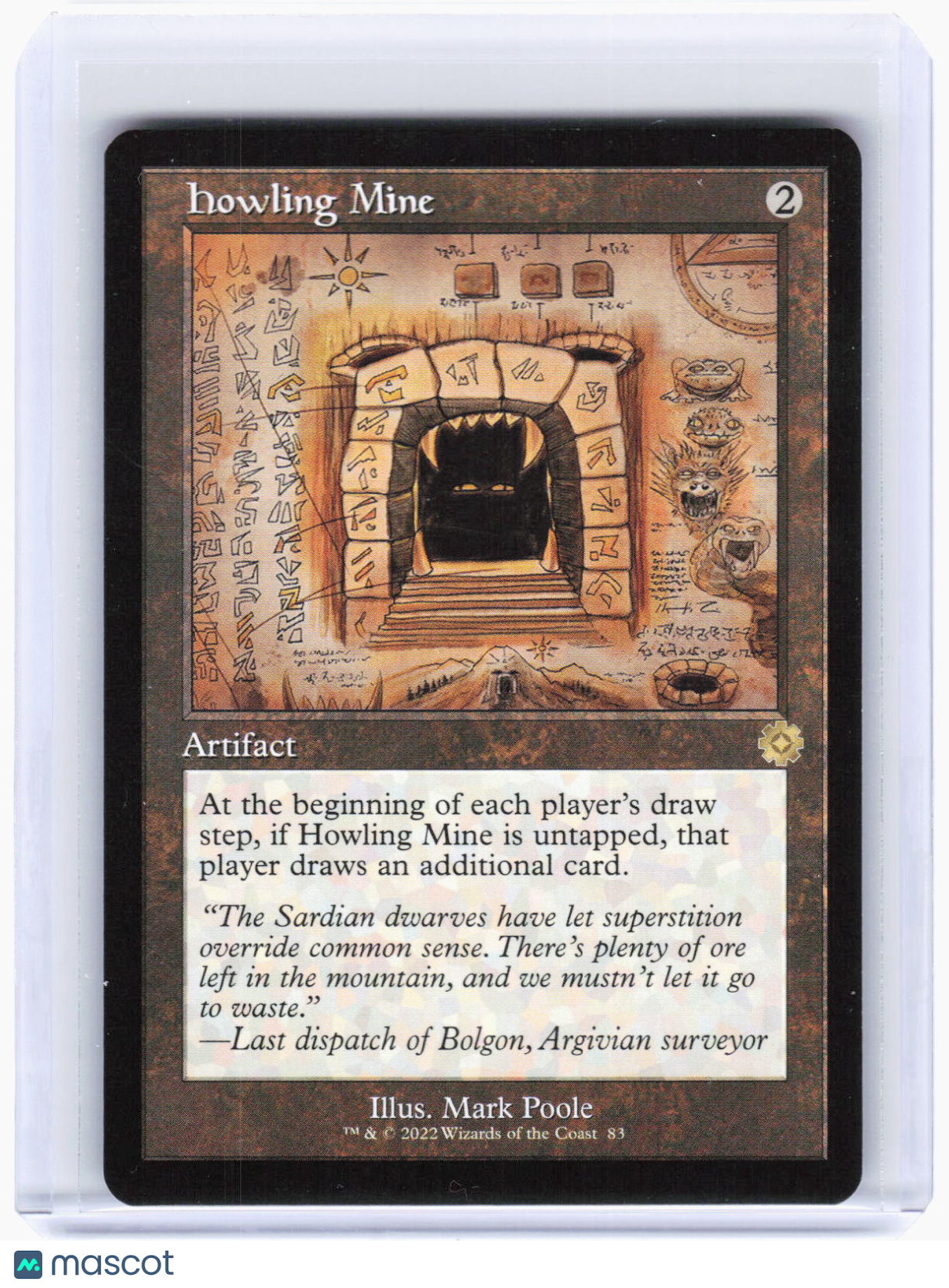 2022 Magic: The Gathering—Howling Mine (Schematic) #83 (BRR)—Rare Non-Foil