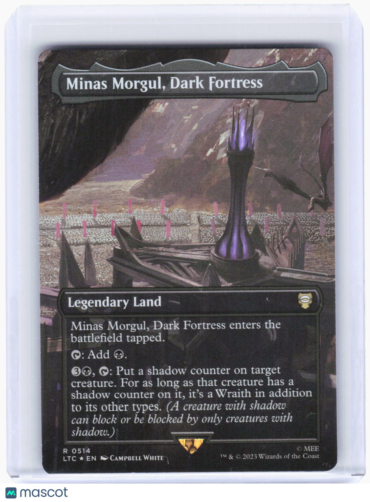 2023 Magic: The Gathering—Minas Morgul, Dark Fortress #514 (LTC)—Rare Foil
