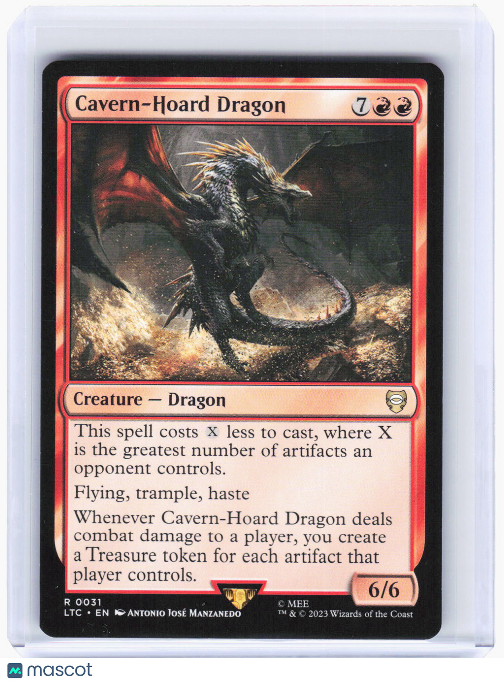 2023 Magic: The Gathering—Cavern-Hoard Dragon #31 (LTC)—Rare Non-Foil