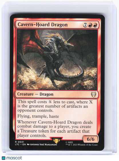 2023 Magic: The Gathering—Cavern-Hoard Dragon #31 (LTC)—Rare Non-Foil