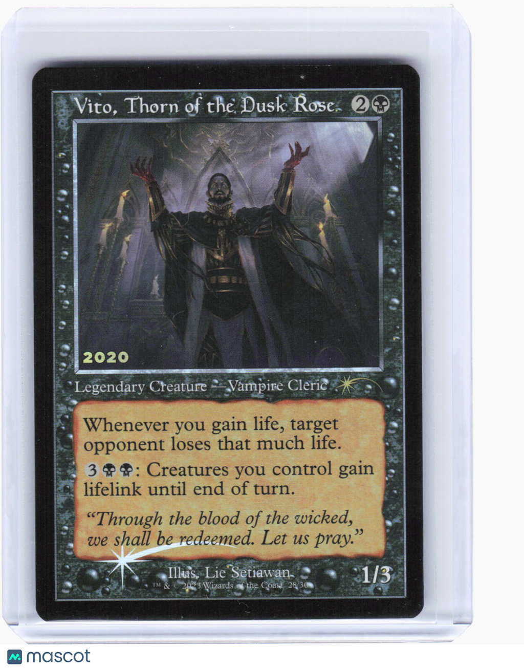 2023 Magic: The Gathering—Vito, Thorn of the Dusk Rose #28 (30A-P)—Promo Foil