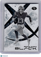 2024 Panini Black Football Football—Brock Purdy #WN-BPY White Night