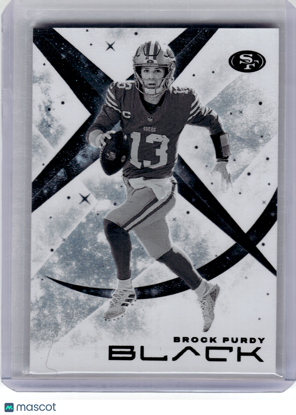 2024 Panini Black Football Football—Brock Purdy #WN-BPY White Night