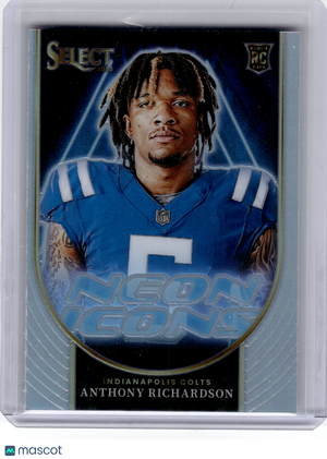 2024 Panini Select Prizm Neon Icons Football—Anthony Richardson #NI-ARI RC