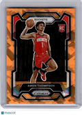 2023 Panini Prizm Basketball—Amen Thompson #150 Orange Ice RC