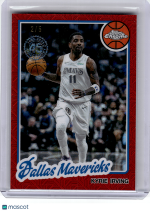 2025 Topps Chrome Basketball—Kyrie Irving #TC-KI Red Mojo 2/5