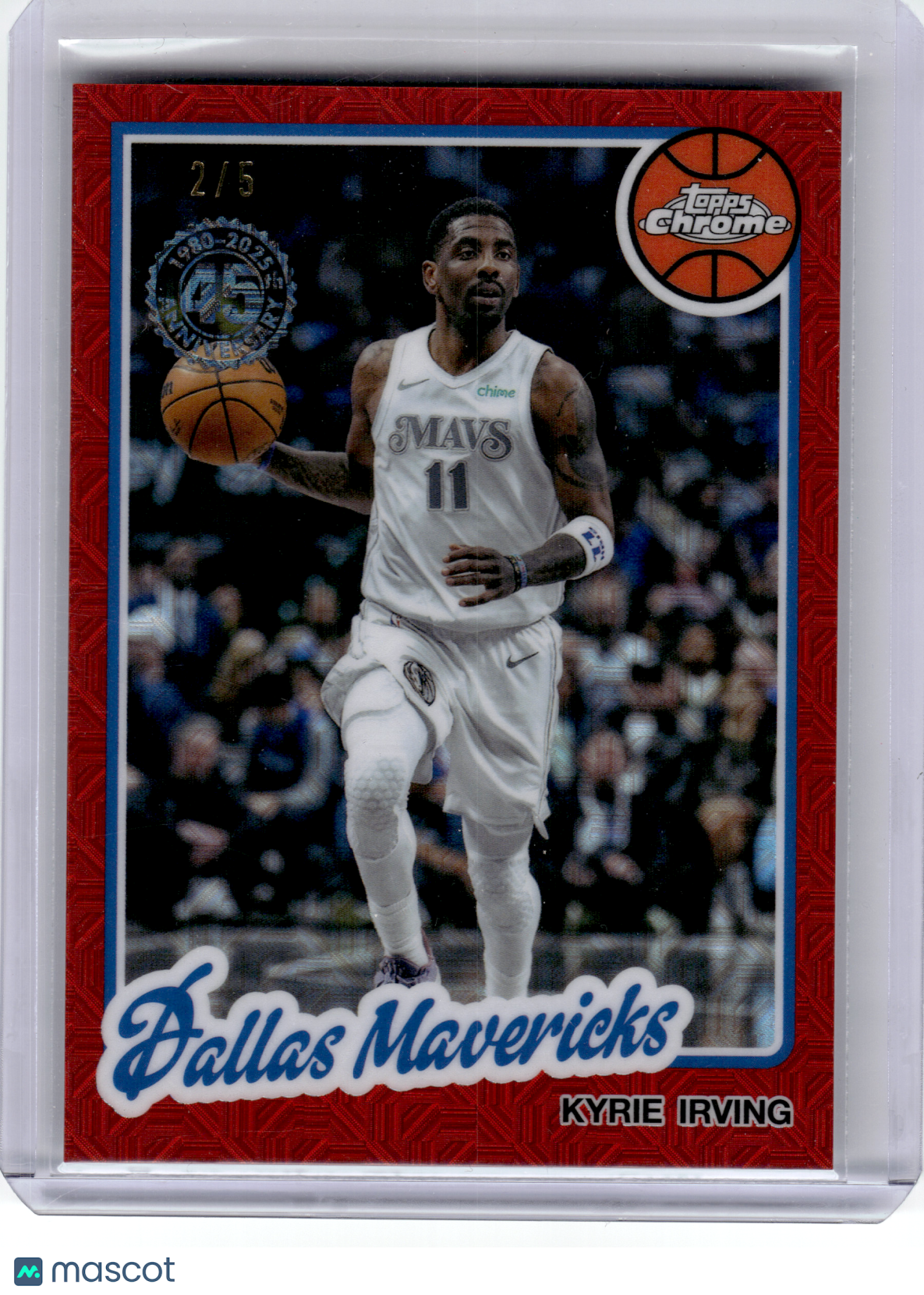 2025 Topps Chrome Basketball—Kyrie Irving #TC-KI Red Mojo 2/5