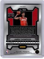 2023 Panini Prizm Basketball—Amen Thompson #150 Orange Ice RC