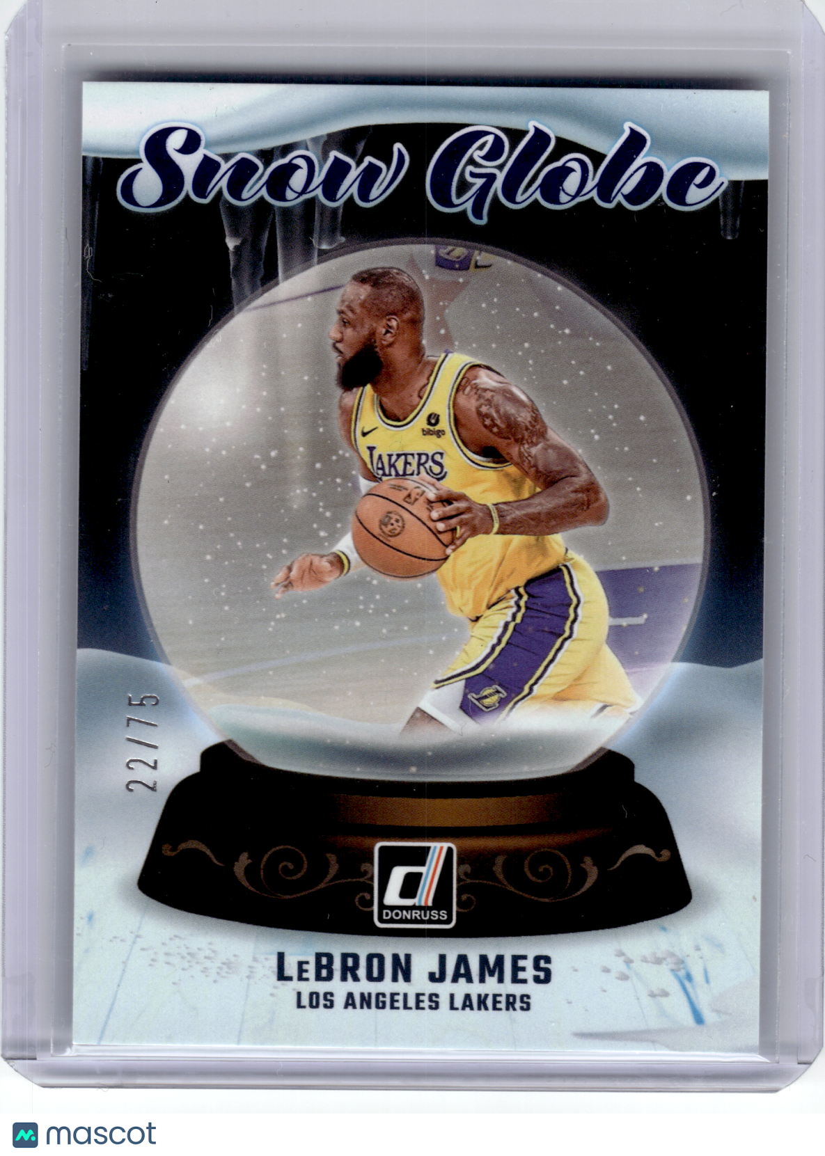 2024 Panini Donruss Snow Globe Basketball—LeBron James #10 22/75