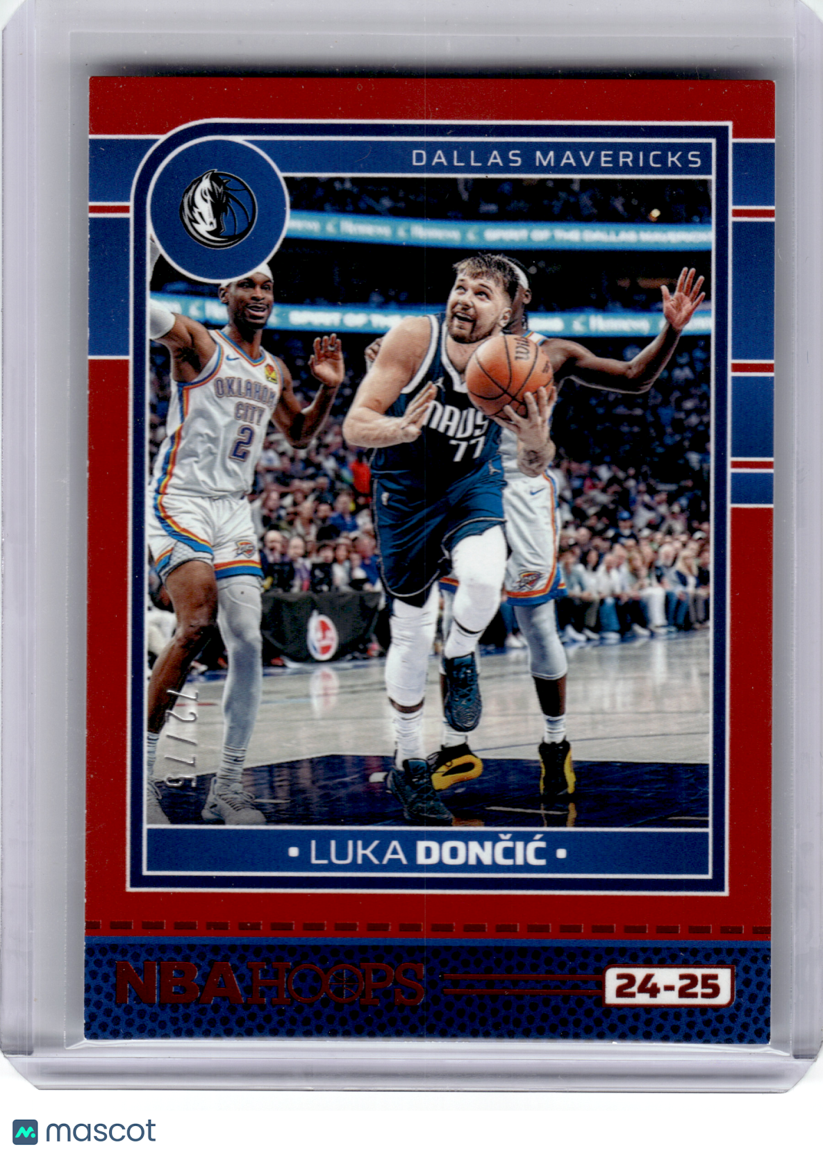 2024 Panini NBA Hoops Basketball—Luka Dončić #115 Red 72/75