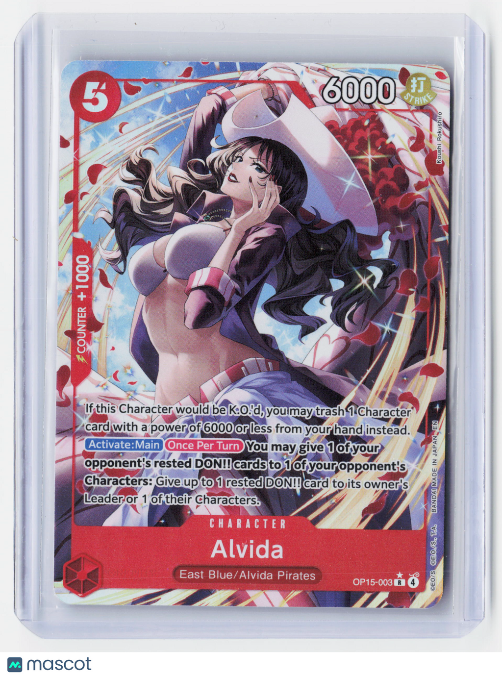 2026 One Piece CG—Alvida (Alt Art) #OP15-003 Adventure on Kami's Island—R Holo