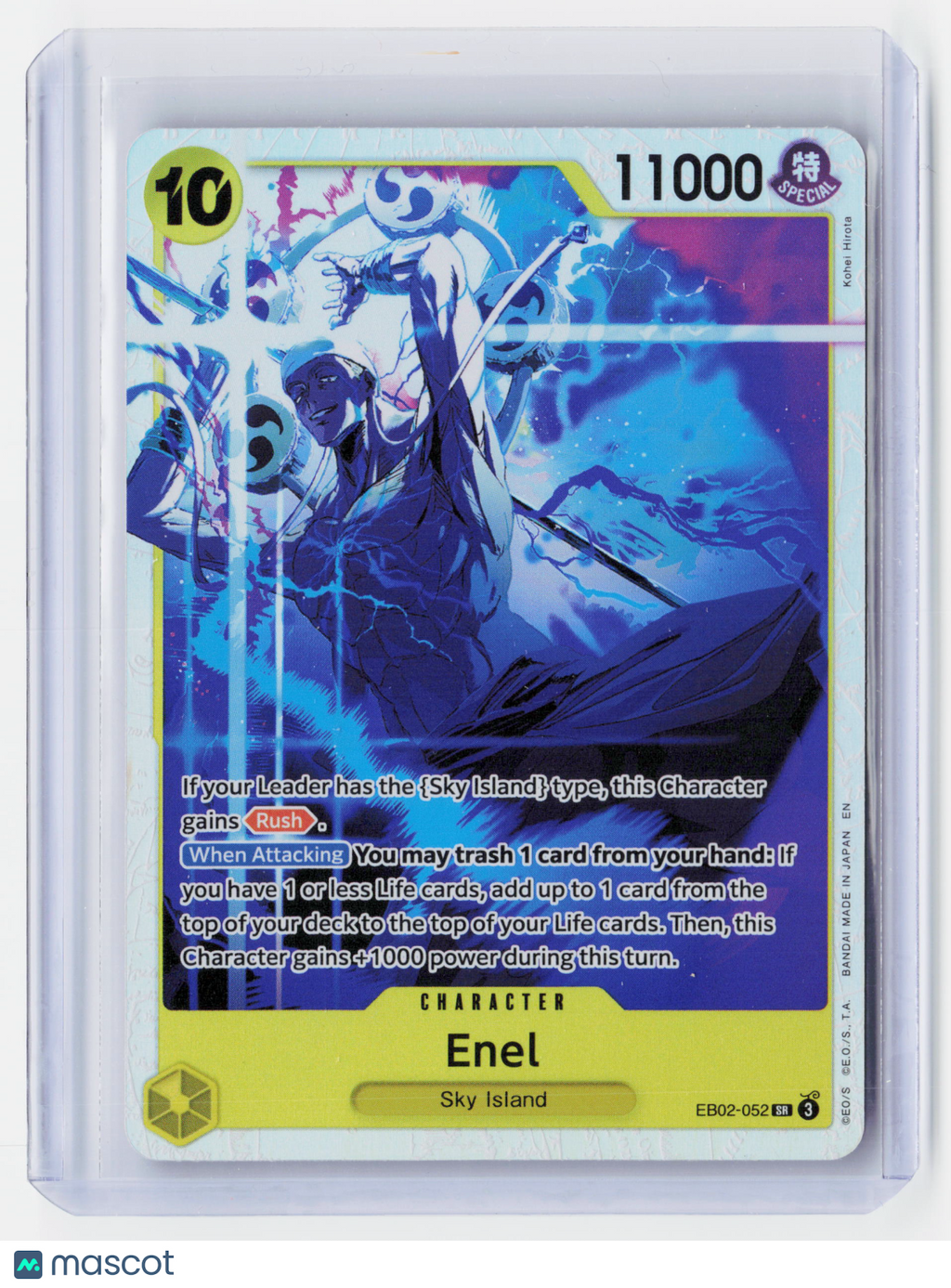2025 One Piece TCG—Enel #EB02-052 Anime 25th Collection (EB-02)—SR Foil