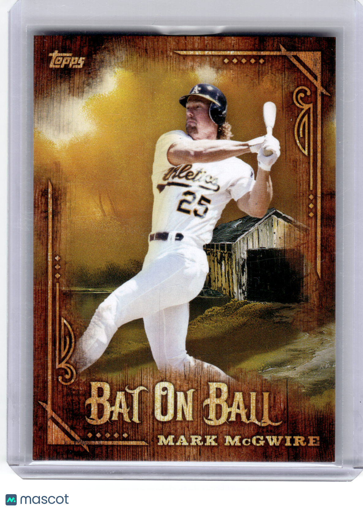 2025 Topps X Bob Ross The Joy of Baseball Bat On Ball—Mark McGwire #BOB-3
