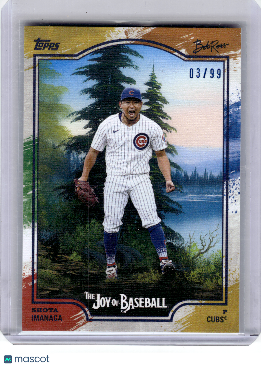 2023 Topps Bob Ross The Joy of Baseball Baseball—Shota Imanaga #33 03/99