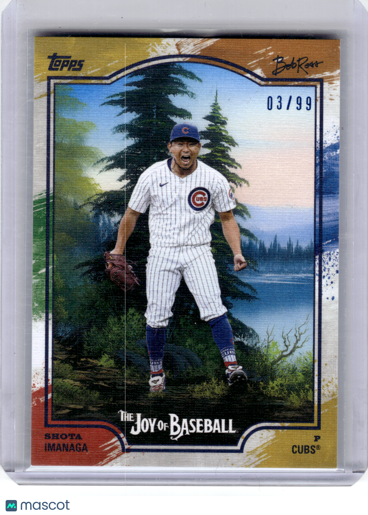 2023 Topps Bob Ross The Joy of Baseball Baseball—Shota Imanaga #33 03/99