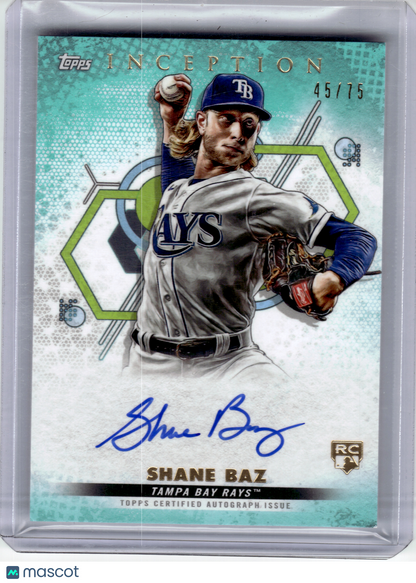 2022 Topps Inception Baseball—Shane Baz #BRES-SBA RC 45/75