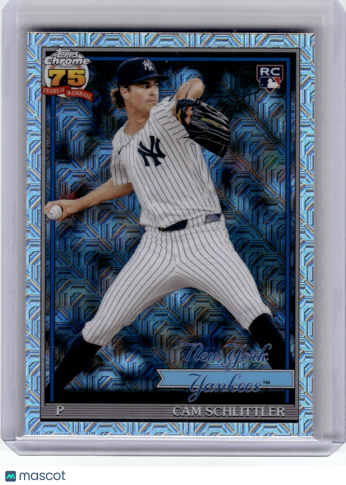 2026 Topps Chrome 75 Years of Baseball—Cam Schlittler #91C-94 Silver Refractor