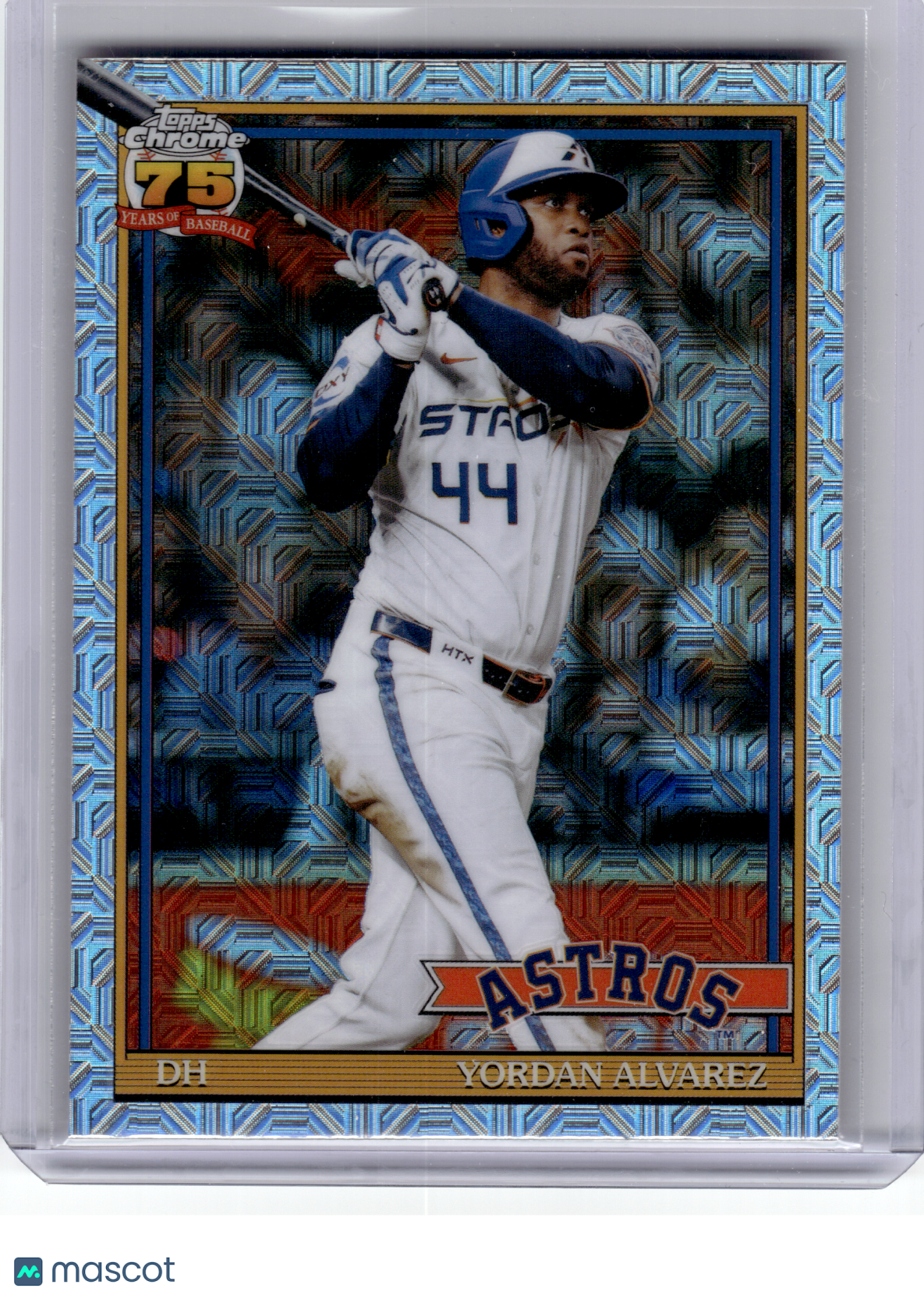 2025 Topps Chrome 75 Years of Baseball —Yordan Alvarez #91C-50 Silver Refractor
