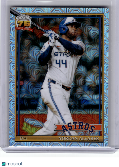 2025 Topps Chrome 75 Years of Baseball —Yordan Alvarez #91C-50 Silver Refractor