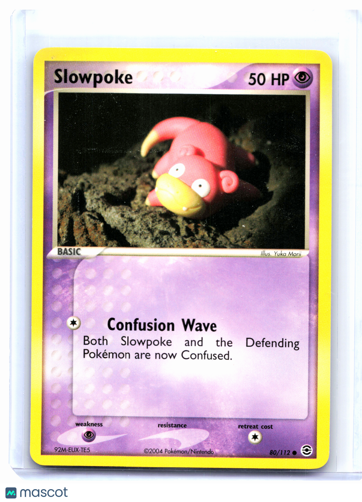 2004 Pokemon—Slowpoke #80/112 EX FireRed & LeafGreen—Common Nonholo