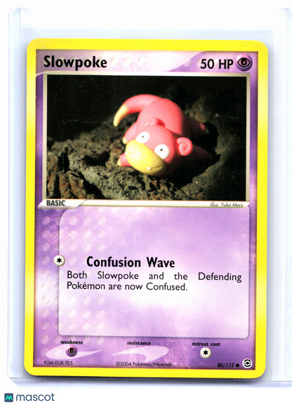 2004 Pokemon—Slowpoke #80/112 EX FireRed & LeafGreen—Common Nonholo