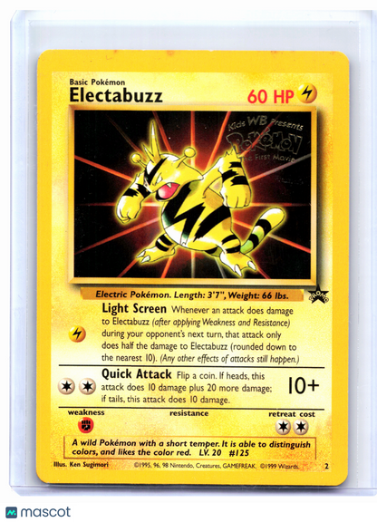 1999 Pokemon—Electabuzz (Movie Promo) #2 WoTC Promo—Promo Nonholo