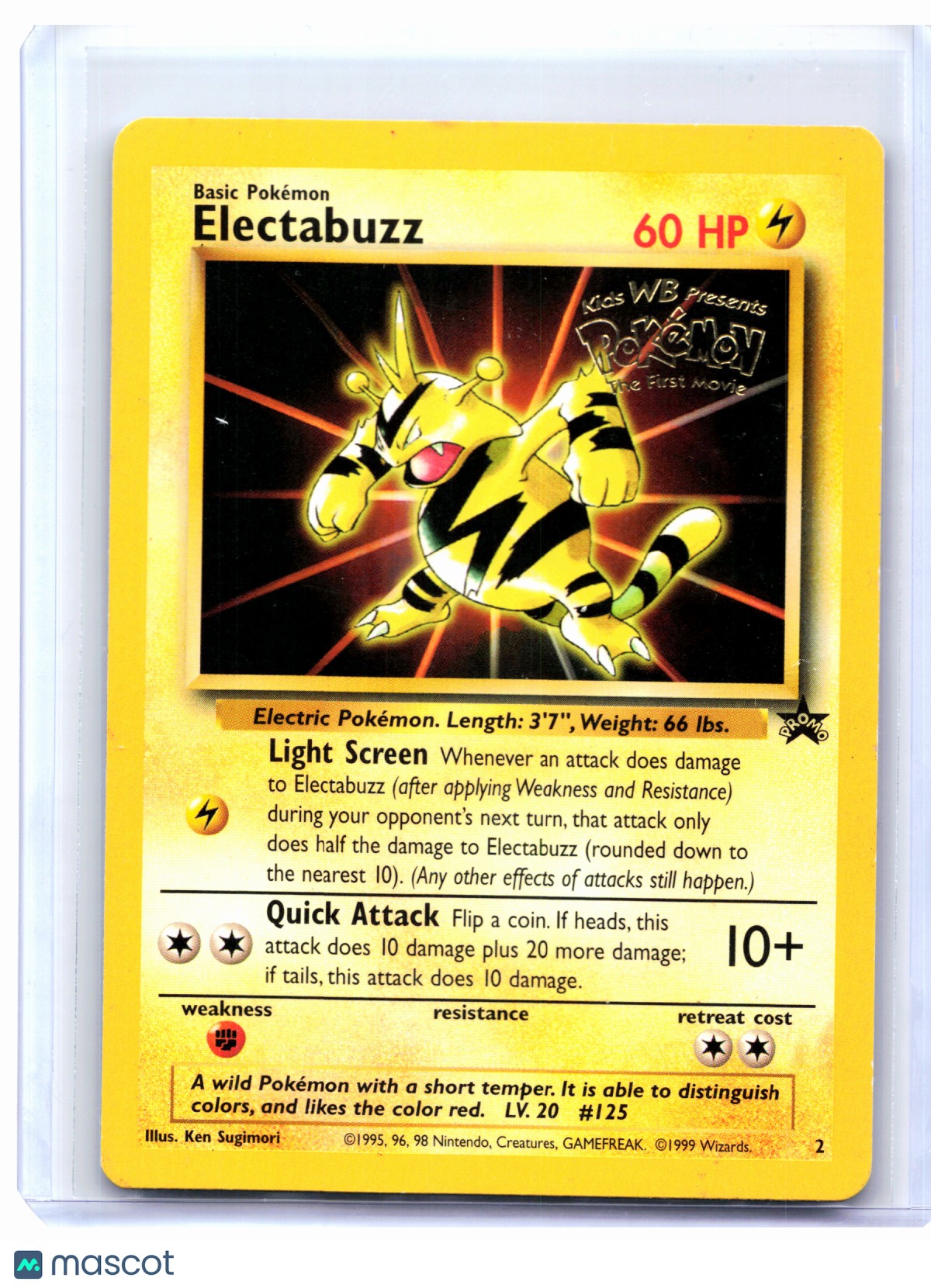 1999 Pokemon—Electabuzz (Movie Promo) #2 WoTC Promo—Promo Nonholo [LP]