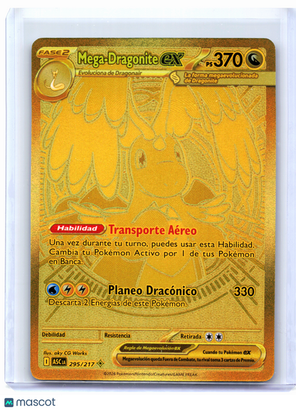 2026 Pokemon—Mega-Dragonite ex #295 Ascended Heroes—Mega Hyper Rare Gold Spanish