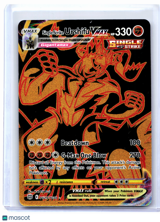 2022 Pokemon—Single Strike Urshifu VMAX (Secret) #TG29/TG30 BRS:TG—Ultra Rare