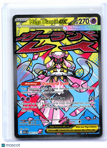 2026 Pokemon—Mega Diancie ex #267/217 Ascended Heroes—Mega Attack Rare Holo