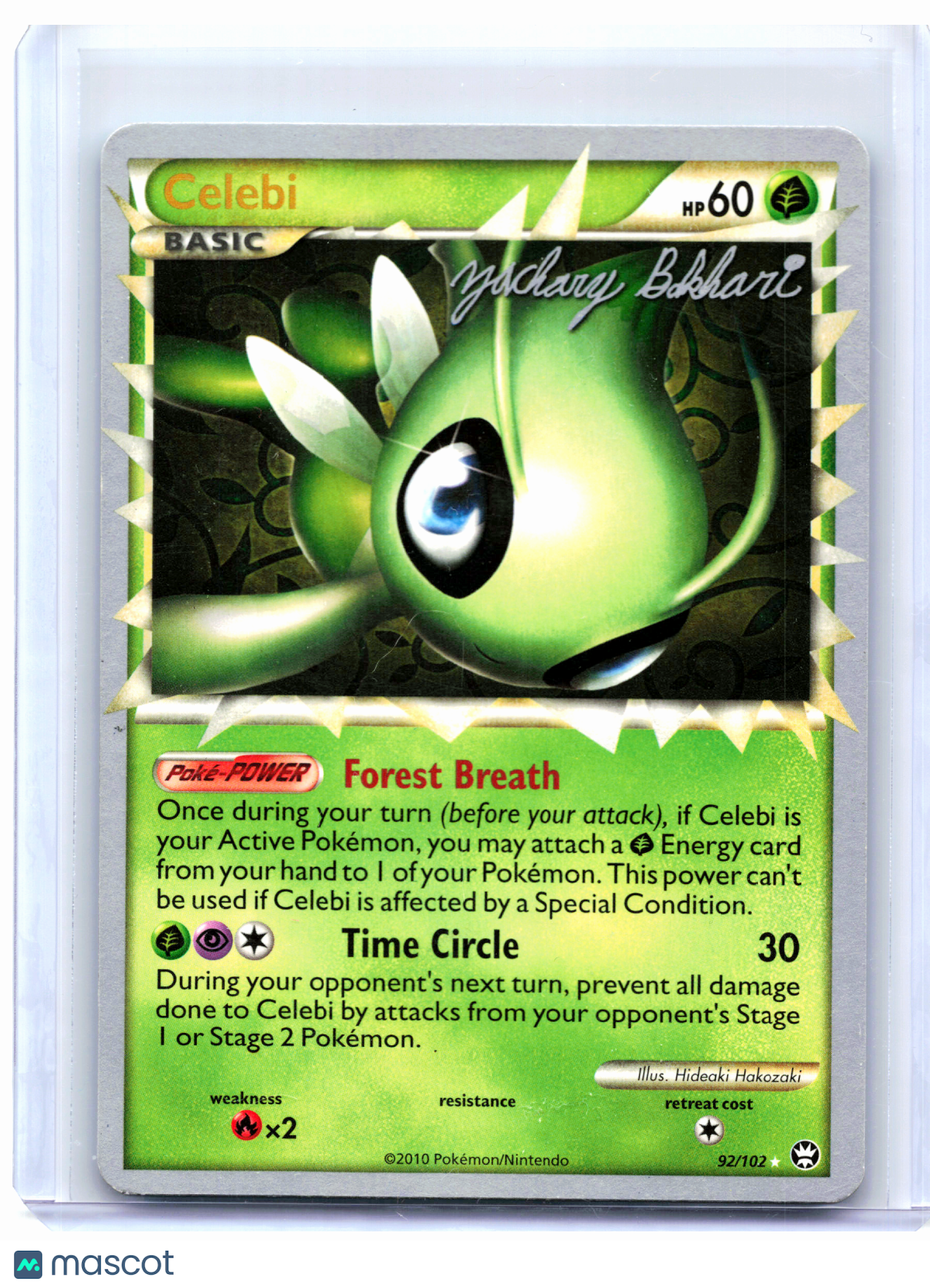 2012 Pokemon—Celebi #92/102 World Championship Decks—Ultra Rare Nonholo [LP]