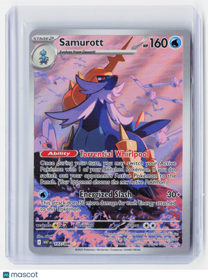 2025 Pokemon—Samurott #107/086 White Flare—Illustration Rare Foil