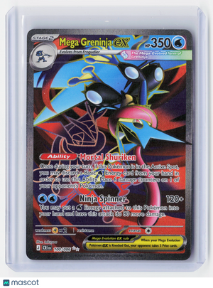 2026 Pokemon—Mega Greninja ex #100/086 Chaos Rising—Ultra Rare Holo