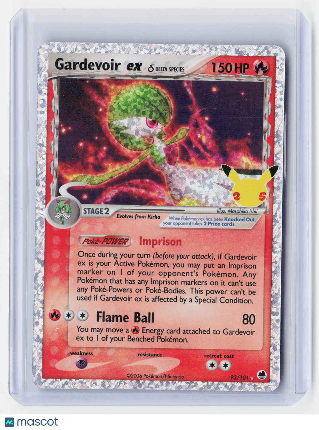 2021 Pokemon—Gardevoir ex (Delta Species) #93 Celebrations: Classic Collection