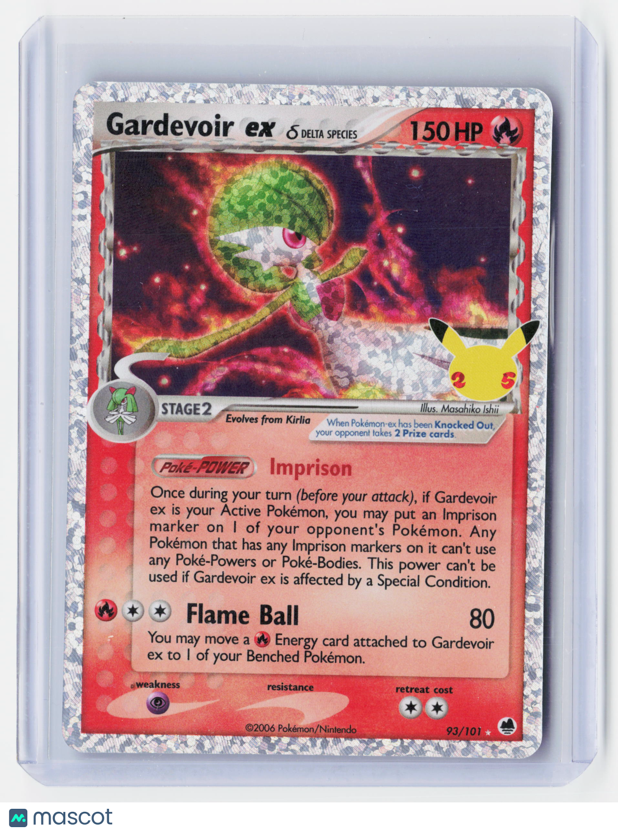 2021 Pokemon—Gardevoir ex (Delta Species) #93 Celebrations: Classic Collection