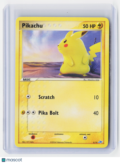 2004 Pokemon TCG—Pikachu #6/10 EX Trainer Kit 1: Latias & Latios—Regular Promo