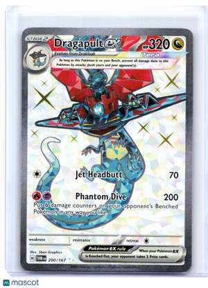 2024 Pokemon—Dragapult ex #200/167 Twilight Masquerade—Ultra Rare Holo